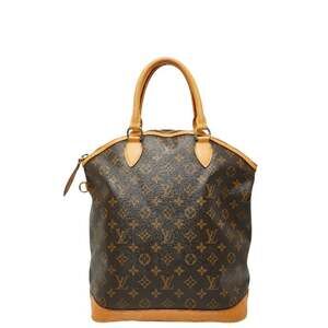 LOUIS VUITTON Brown Monogram Leather Lockit Tote Bag